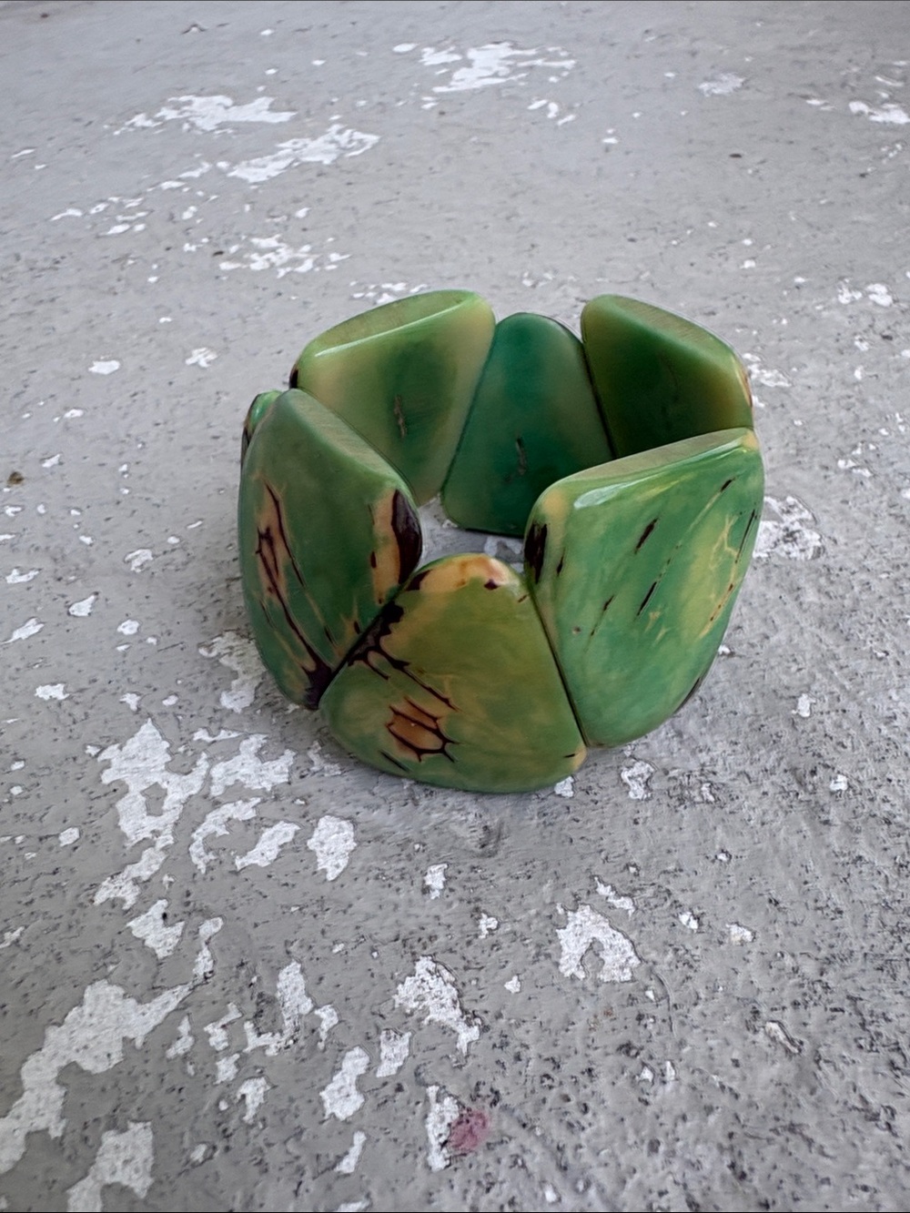Tagua Ecuadorian stretch bracelet